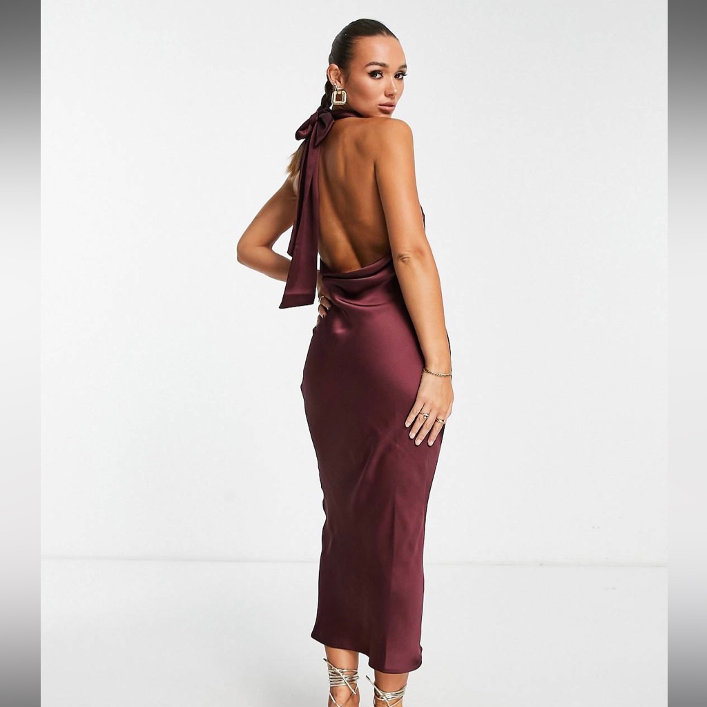Pretty Lavish - Raleigh Cowl Back Midaxi Dress In Us Sizes 6 And 8